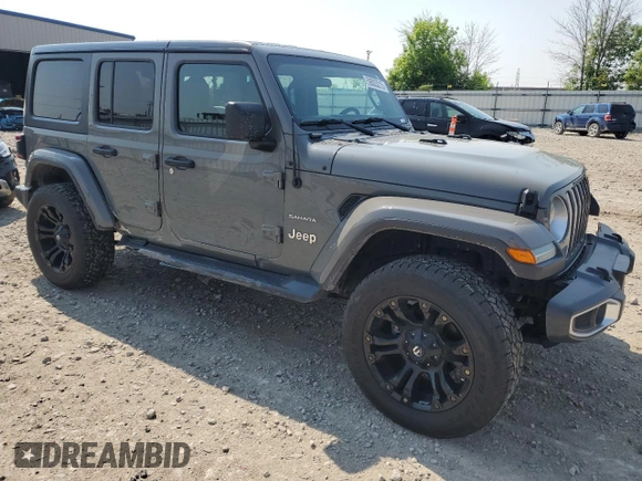 2018 Jeep Wrangler Unlimited Sahara with VIN 1C4HJXEG4JW241511, listed as a Copart auction lot 59003215 with 61,442 mi miles and Clean title. Bid and sale history available at DreamBid. Image 4.