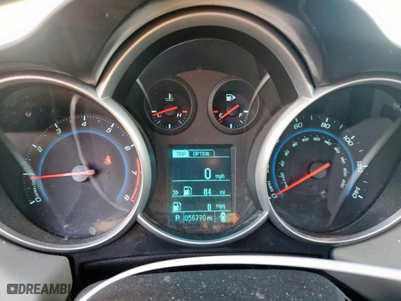 2013 Chevrolet Cruze LS with VIN 1G1PA5SH3D7174291, listed as a Copart auction lot 47997055 with 56,770 mi miles and Salvage Title. Bid and sale history available at carsss.com. Image 9.