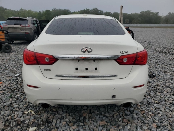 2015 Infiniti Q50 Premium with VIN JN1BV7AR0FM410138, listed as a Copart auction lot 50978665 with 143,433 mi miles and Non Repairable. Bid and sale history available at carsss.com. Image 6.