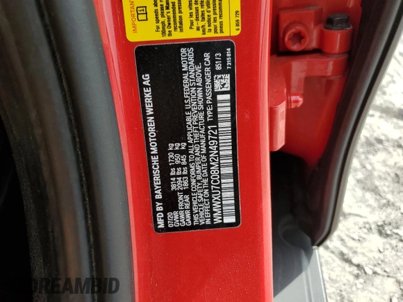 2021 MINI Hardtop 4 Door Oxford Edition z VIN WMWXU7C08M2N49721, wystawiony jako Copart lot #77983324 z przebiegiem 64 096 mil mil oraz Szkoda całkowita • Salvage title. Historia ofert i sprzedaży dostępna na DreamBid. Obrazek 12.