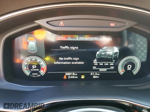2021 Audi SQ8 Premium Plus z VIN WA1AWBF19MD002837, wystawiony jako Copart lot #46600055 z przebiegiem 98 818 mil mil oraz Czysty tytuł • Clean title. Historia ofert i sprzedaży dostępna na DreamBid. Obrazek 9.