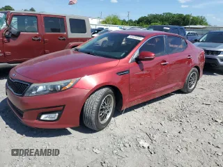 2015 Kia Optima LX with VIN 5XXGM4A71FG465917, listed as a Copart auction lot 55428095 with 166,323 mi miles and Salvage title. Bid and sale history available at DreamBid. Image 1.