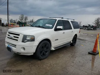 2007 Ford Expedition EL Limited with VIN 1FMFK20537LA01840, listed as a Copart auction lot 51716875 with 261,325 mi miles and Salvage Title. Bid and sale history available at carsss.com. Image 1.