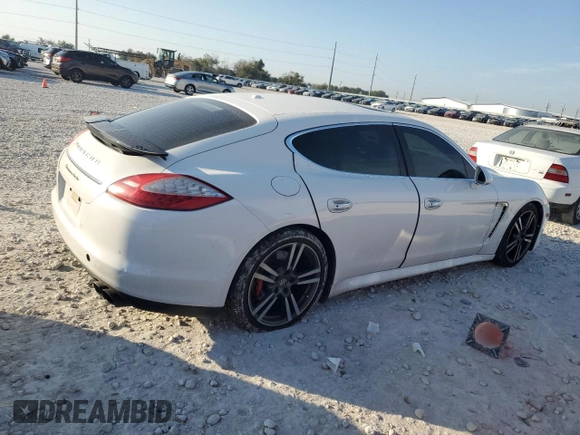 2012 Porsche Panamera Turbo with VIN WP0AC2A7XCL090859, listed as a Copart auction lot 80329554 with 165,622 mi miles and Salvage Title. Bid and sale history available at carsss.com. Image 3.