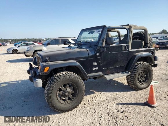 2004 Jeep Wrangler Sahara with VIN 1J4FA59S04P772756, listed as a Copart auction lot 47973495 with 92,685 mi miles and Salvage Title. Bid and sale history available at DreamBid. Image 1.