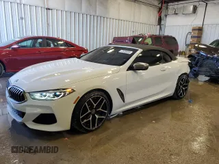 2019 BMW 8 Series M850i xDrive z VIN WBAFY4C56KBX39668, wystawiony jako Copart lot #47829505 z przebiegiem 68 774 mil mil oraz Szkoda całkowita • Salvage title. Historia ofert i sprzedaży dostępna na DreamBid. Obrazek 1.