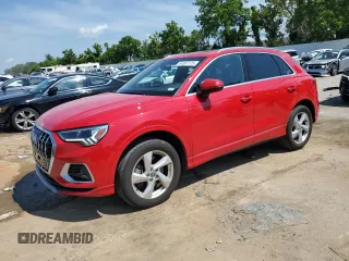 2019 Audi Q3 Premium Plus with VIN WA1BECF30K1066472, listed as a Copart auction lot 64387775 with 75,842 mi miles and Salvage title. Bid and sale history available at DreamBid. Image 1.