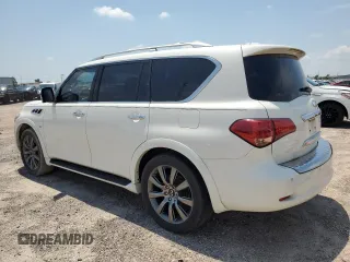2017 Infiniti QX80 with VIN JN8AZ2ND0H9830667, listed as a Copart auction lot 58690014 with 124,251 mi miles and Clean Title. Bid and sale history available at carsss.com. Image 2.