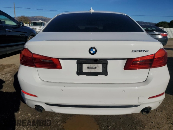 2020 BMW 5 Series 530e with VIN WBAJA9C00LCD30709, listed as a Copart auction lot 86218294 with 154,841 mi miles and Salvage title. Bid and sale history available at DreamBid. Image 6.
