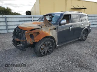 2017 Nissan Armada SV with VIN JN8AY2ND6H9000486, listed as a Copart auction lot 87840055 with 0 mi miles and Clean Title. Bid and sale history available at carsss.com. Image 1.