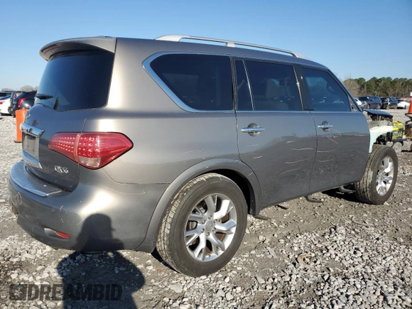 2013 Infiniti QX56 with VIN JN8AZ2NF4D9551007, listed as a Copart auction lot 48231285 with 239,531 mi miles and Salvage title. Bid and sale history available at DreamBid. Image 3.