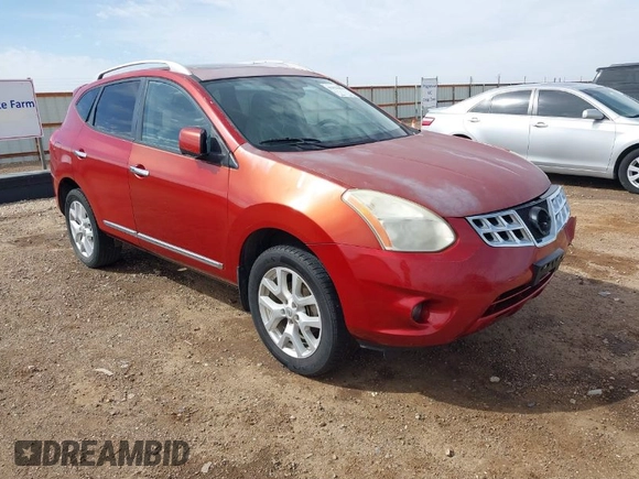 2012 Nissan Rogue S with VIN JN8AS5MT2CW267825, listed as a IAAI auction lot 41822891 with 128,407 mi miles. Bid and sale history available at carsss.com. Image 1.