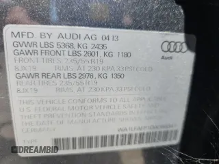 2013 Audi Q5 Premium Plus z VIN WA1LFAFP1DA086841, wystawiony jako Copart lot #62027215 z przebiegiem 93 685 mil mil oraz Szkoda całkowita • Salvage title. Historia ofert i sprzedaży dostępna na DreamBid. Obrazek 12.