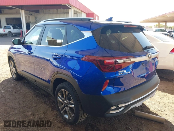 2021 Kia Seltos S with VIN KNDEU2AA3M7204172, listed as a IAAI auction lot 41977404 with 75,982 mi miles and . Bid and sale history available at DreamBid. Image 3.