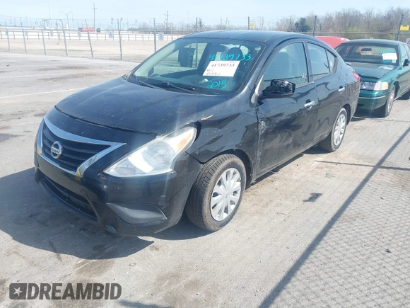 2015 Nissan Versa SV with VIN 3N1CN7AP8FL852291, listed as a IAAI auction lot 41739733 with 167,065 mi miles and . Bid and sale history available at DreamBid. Image 2.