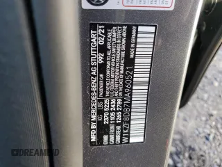 2021 Mercedes-Benz E-Class E 350 with VIN W1KZF8DB7MA960521, listed as a Copart auction lot 71295032 with 37,610 mi miles. Bid and sale history available at carsss.com. Image 12.