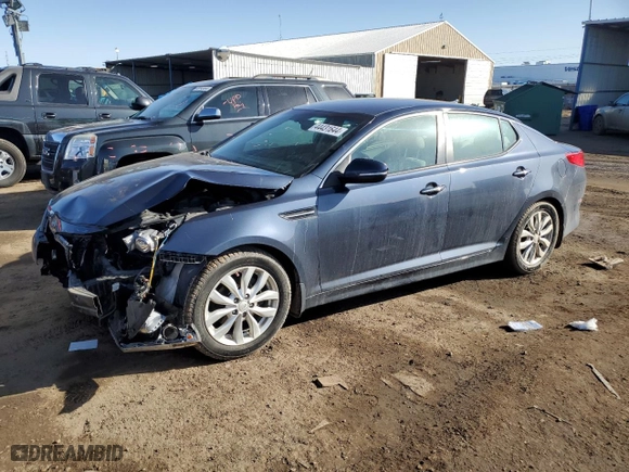 2015 Kia Optima EX with VIN 5XXGN4A78FG363169, listed as a Copart auction lot 44431644 with 58,336 mi miles and Salvage Title. Bid and sale history available at carsss.com. Image 1.