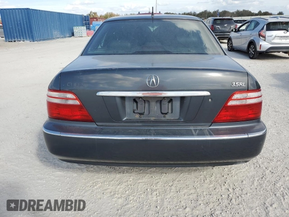 2003 Acura RL with VIN JH4KA96513C000734, listed as a Copart auction lot 75323844 with 0 mi miles and Salvage Title. Bid and sale history available at carsss.com. Image 6.