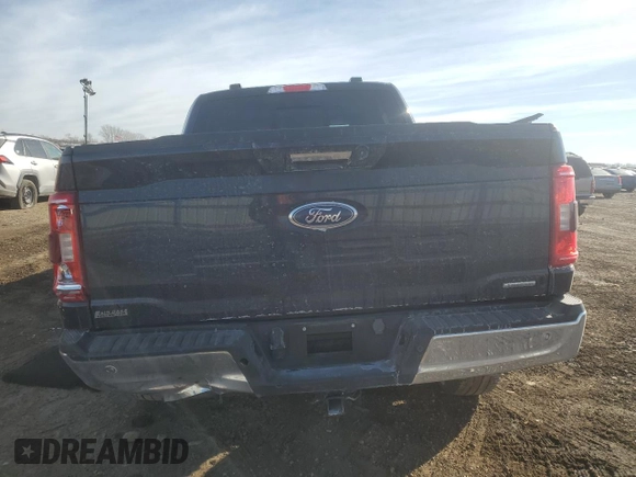 2023 Ford F-150 XL with VIN 1FTEW1EP6PFB72153, listed as a Copart auction lot 42869255 with 13,039 mi miles and Salvage Title. Bid and sale history available at carsss.com. Image 6.
