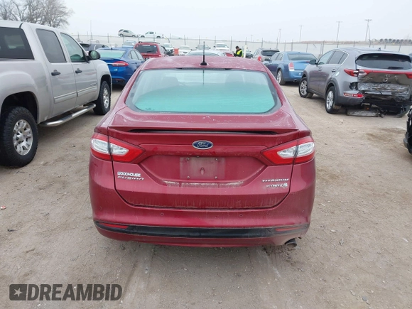 2016 Ford Fusion Titanium Hybrid with VIN 3FA6P0RU3GR355398, listed as a IAAI auction lot 41140669 with 125,959 mi miles. Bid and sale history available at carsss.com. Image 16.
