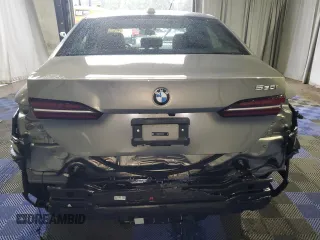 2024 BMW 5 Series 530i with VIN WBA43FJ0XRCS74003, listed as a Copart auction lot 43703145 with 7,942 mi miles and Clean Title. Bid and sale history available at carsss.com. Image 6.