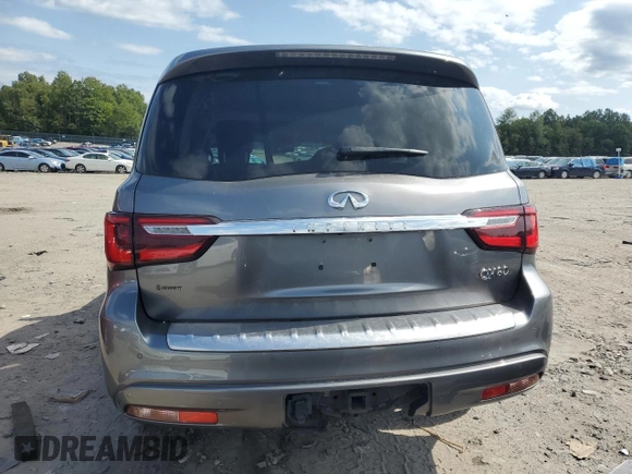 2019 Infiniti QX80 LUXE with VIN JN8AZ2NE3K9236932, listed as a Copart auction lot 70428804 with 82,166 mi miles and Salvage Title. Bid and sale history available at carsss.com. Image 6.