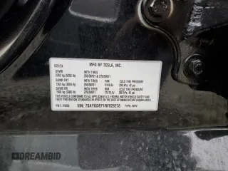2024 Tesla Model Y Performance with VIN 7SAYGDEF1RF028278, listed as a Copart auction lot 48900935 with 41,606 mi miles and Salvage Title. Bid and sale history available at DreamBid. Image 13.