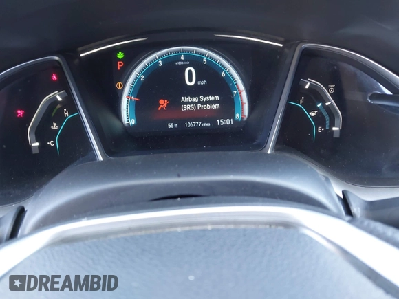 2016 Honda Civic Sedan EX with VIN 2HGFC2F76GH510507, listed as a IAAI auction lot 41915135 with 106,777 mi miles. Bid and sale history available at carsss.com. Image 7.