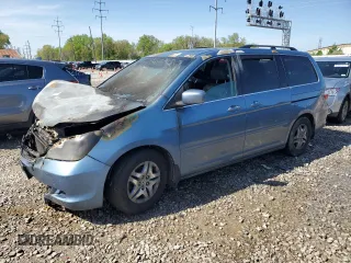 2007 Honda Odyssey EX-L with VIN 5FNRL38707B033223, listed as a Copart auction lot 55118815 with Not Provided miles and Salvage Title. Bid and sale history available at DreamBid. Image 1.