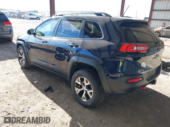 2015 Jeep Cherokee Trailhawk with VIN 1C4PJMBB1FW520649, listed as a IAAI auction lot 41991904 with 168,533 mi miles and . Bid and sale history available at DreamBid. Image 3.