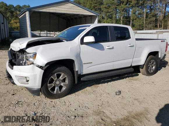 2018 Chevrolet Colorado 4WD Z71 with VIN 1GCGTDEN0J1181453, listed as a Copart auction lot 54841345 with 59,189 mi miles and Salvage title. Bid and sale history available at DreamBid. Image 1.