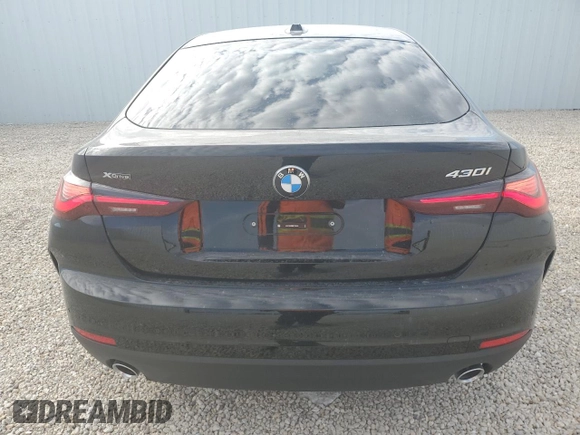 2024 BMW 4 Series 430i xDrive with VIN WBA73AV00RFT44343, listed as a Copart auction lot 87362534 with 1,346 mi miles and Salvage Title. Bid and sale history available at carsss.com. Image 6.