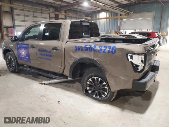 2020 Nissan Titan SL с VIN 1N6AA1EDXLN503963, выставлен на аукционе Copart как лот 56694005 с пробегом 61 341 миль миль и Списание • Salvage title. История ставок и продаж доступна на DreamBid. Изображение 2.