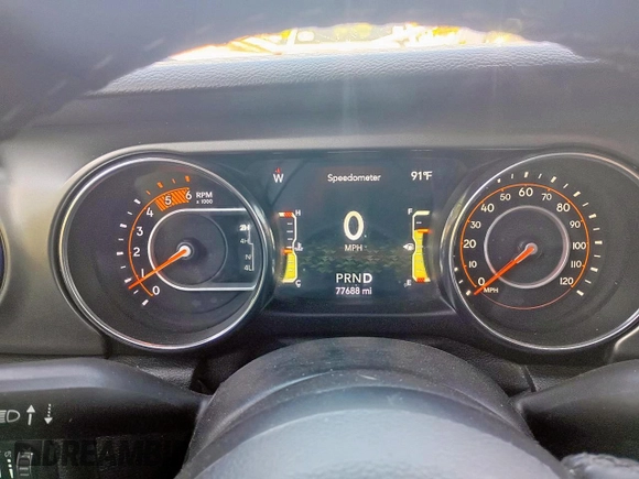 2021 Jeep Gladiator Sport S with VIN 1C6JJTAM3ML508267, listed as a Copart auction lot 60454685 with 77,688 mi miles and Clean title. Bid and sale history available at DreamBid. Image 8.