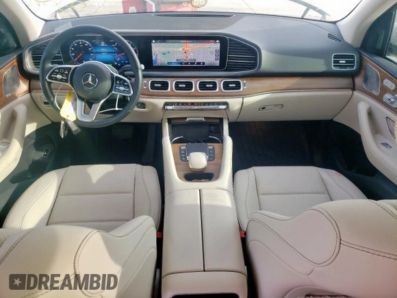 2023 Mercedes-Benz GLE 450 with VIN 4JGFB5KB5PA863344, listed as a Copart auction lot 49976145 with 57,077 mi miles and Salvage title. Bid and sale history available at DreamBid. Image 8.