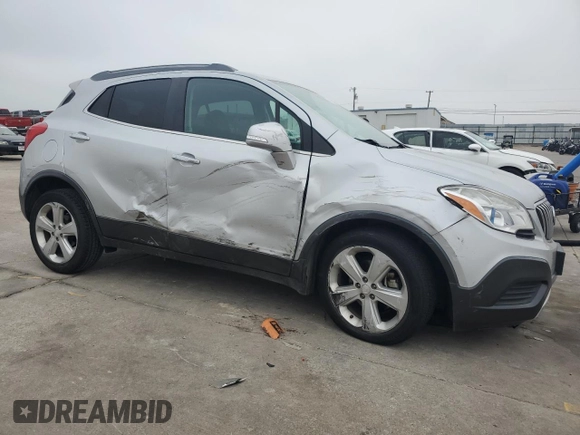 2015 Buick Encore with VIN KL4CJASB8FB153571, listed as a Copart auction lot 43861245 with 138,513 mi miles and Salvage Title. Bid and sale history available at carsss.com. Image 4.