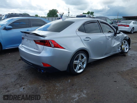 2016 Lexus IS 350 with VIN JTHBE1D20G5027481, listed as a IAAI auction lot 42185439 with 73,892 mi miles and . Bid and sale history available at DreamBid. Image 4.