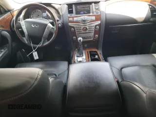 2018 Infiniti QX80 with VIN JN8AZ2NE6J9191550, listed as a Copart auction lot 62253904 with 75,841 mi miles and Salvage Title. Bid and sale history available at carsss.com. Image 8.