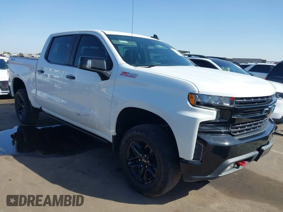 2021 Chevrolet Silverado 1500 LT Trail Boss with VIN 1GCPYFEL0MZ287029, listed as a IAAI auction lot 40706839 with 51,790 mi miles and . Bid and sale history available at DreamBid. Image 1.