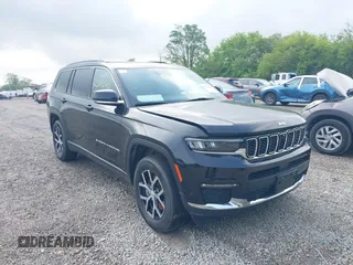 2024 Jeep Grand Cherokee Limited z VIN 1C4RJKBG5R8560752, wystawiony jako IAAI lot #42351090 z przebiegiem 28 740 mil mil oraz . Historia ofert i sprzedaży dostępna na DreamBid. Obrazek 1.