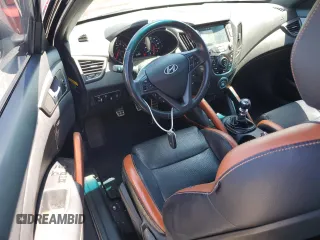 2016 Hyundai Veloster Turbo with VIN KMHTC6AE8GU281075, listed as a Copart auction lot 61605505 with 125,904 mi miles and Salvage title. Bid and sale history available at DreamBid. Image 8.