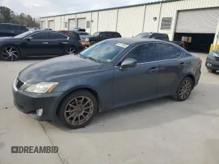 2008 Lexus IS 250 with VIN JTHCK262582020934, listed as a Copart auction lot 43170665 with 255,922 mi miles and Salvage Title. Bid and sale history available at carsss.com. Image 1.
