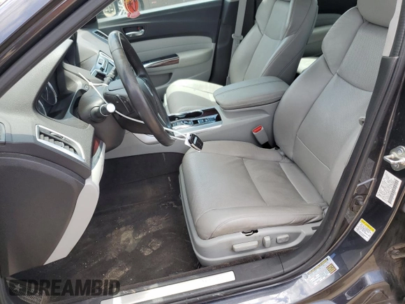 2015 Acura TLX Advance with VIN 19UUB2F71FA013663, listed as a Copart auction lot 58740755 with 102,031 mi miles and Salvage title. Bid and sale history available at DreamBid. Image 7.