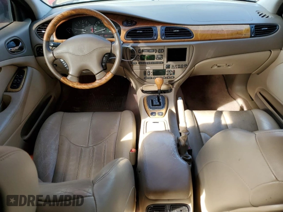 2000 Jaguar S-Type V8 with VIN SAJDA01D6YGL58384, listed as a Copart auction lot 46872315 with 105,274 mi miles and Salvage Title. Bid and sale history available at DreamBid. Image 8.