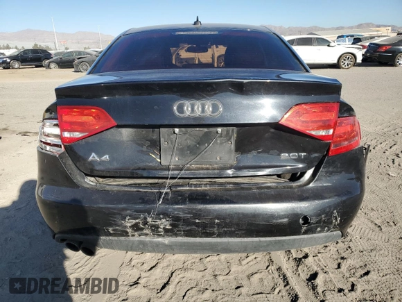 2012 Audi A4 2.0T Premium with VIN WAUAFAFLXCN008752, listed as a Copart auction lot 85154034 with 111,123 mi miles and Salvage Title. Bid and sale history available at carsss.com. Image 6.