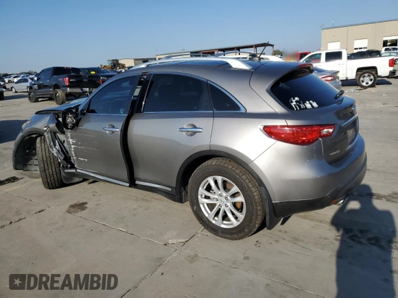 2010 Infiniti FX35 with VIN JN8AS1MU6AM801645, listed as a Copart auction lot 78895164 with 120,728 mi miles and Salvage Title. Bid and sale history available at carsss.com. Image 2.