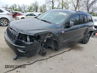 2021 Jeep Grand Cherokee Trailhawk with VIN 1C4RJFLG7MC599693, listed as a Copart auction lot 52863525 with 95,289 mi miles and Salvage Title. Bid and sale history available at carsss.com. Image 1.