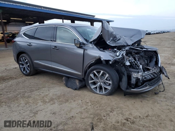 2022 Acura MDX w/Technology Package with VIN 5J8YD9H46NL001020, listed as a Copart auction lot 85936464 with 54,888 mi miles and Salvage Title. Bid and sale history available at carsss.com. Image 4.