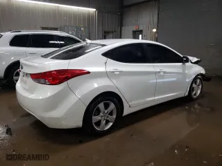 2013 Hyundai Elantra GLS PZEV with VIN 5NPDH4AE2DH446610, listed as a Copart auction lot 47135325 with 196,517 mi miles and Salvage Title. Bid and sale history available at carsss.com. Image 3.