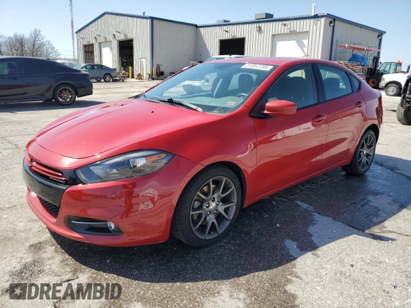 2013 Dodge Dart SXT with VIN 1C3CDFBA7DD143685, listed as a Copart auction lot 51057235 with 170,359 mi miles and Salvage Title. Bid and sale history available at carsss.com. Image 1.
